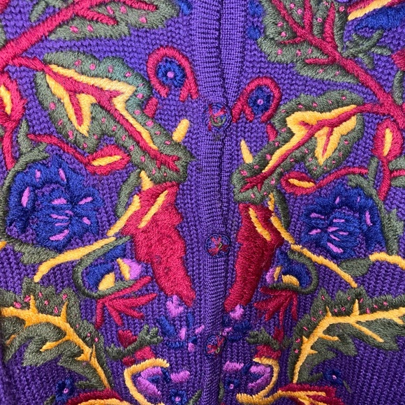Vintage Heirlooms Classics Sz S Embroidered Sweater - Picture 3 of 4